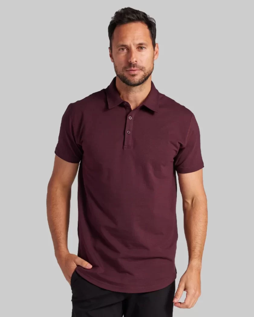 Polera Corte Curvo: LUX Polo